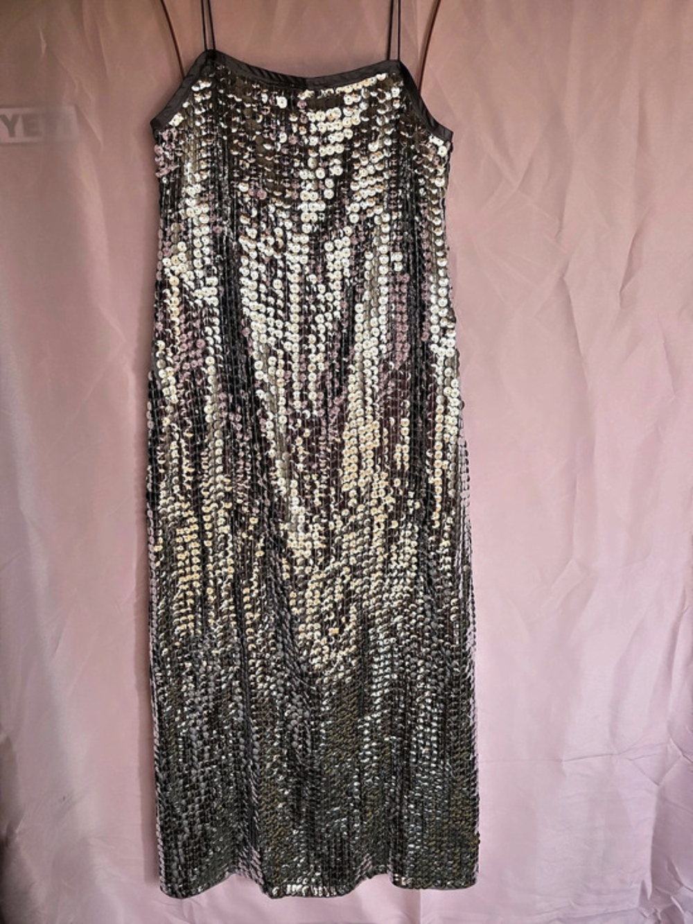 Saintart Saint Art Sequin Dress Silver Size Small NWT - Picture 2 of 6